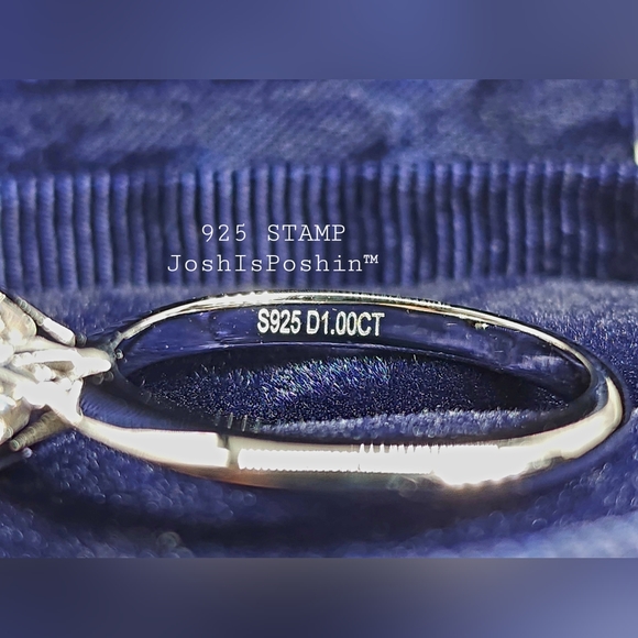 1CT. Moissanite solitaire engagement ring in sterling silver - Picture 11 of 17